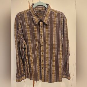Ben Sherman Brown Plaid Shirt